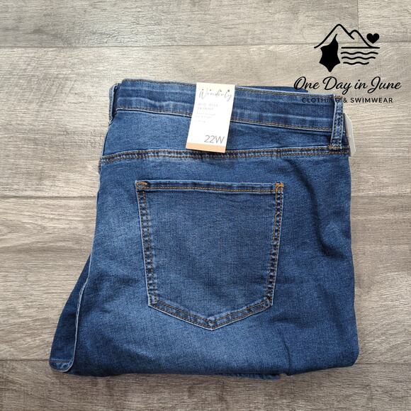 Wonderly Plus Size Mid Rise Skinny Jeans Size 22W - Picture 6 of 6